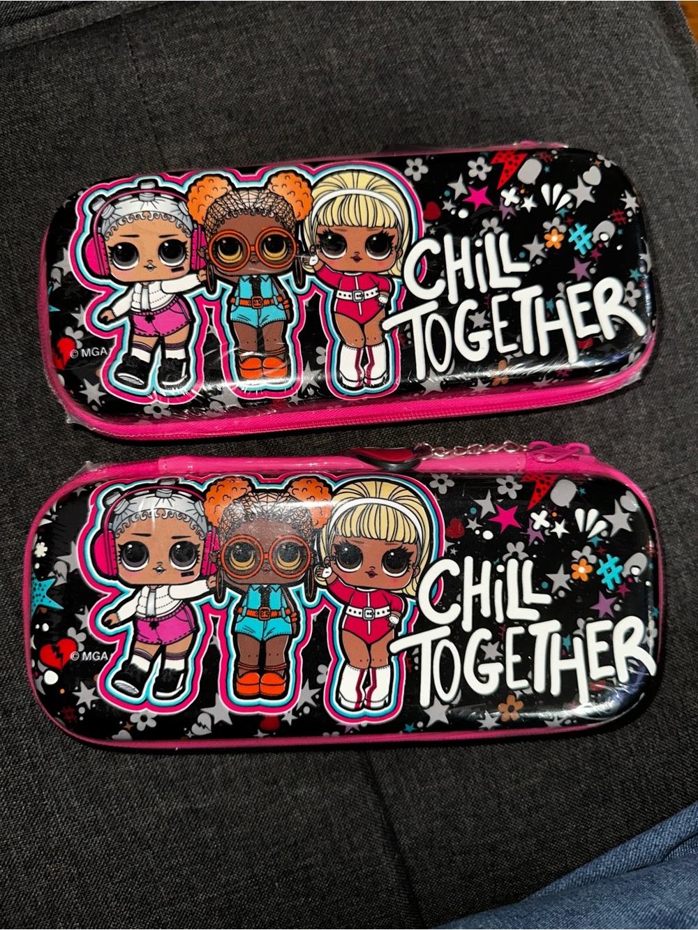 L.O.L. Surprise! Pink & Black 'Chill Together' Zip Pencil Case
